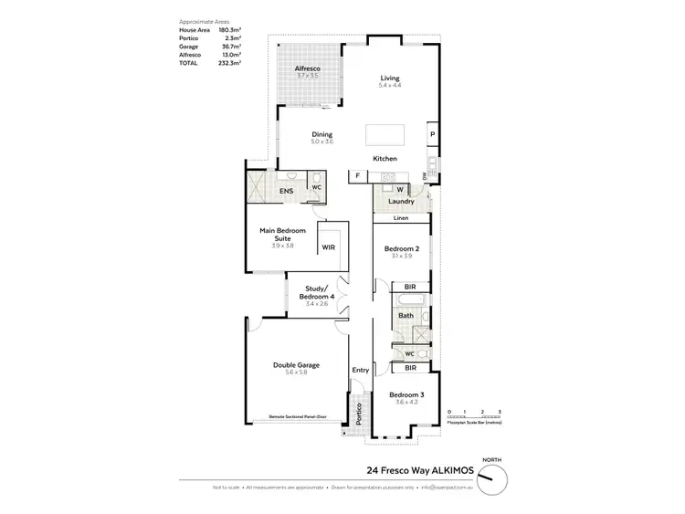 Floorplan of Homely house listing, 24 Fresco Way, Alkimos WA 6038