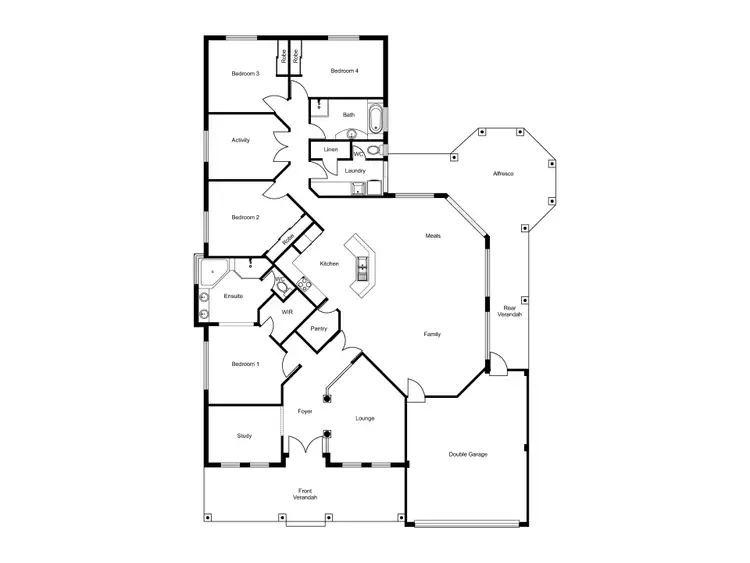 Floorplan of Homely house listing, 39 Daablone Vista, Dalyellup WA 6230
