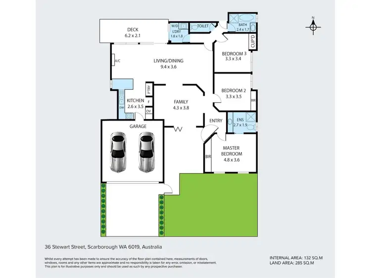 Floorplan of Homely house listing, 36A Stewart Street, Scarborough WA 6019