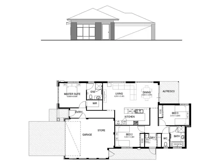 Floorplan of Homely house listing, 12B Kenton Street, Lynwood WA 6147