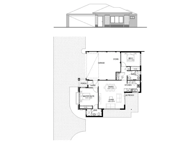 Floorplan of Homely house listing, Lot 2, 18 Ringmer Way, Westminster WA 6061