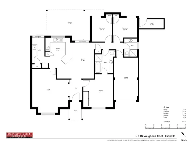 Floorplan of Homely villa listing, 2/18 Vaughan Street, Dianella WA 6059