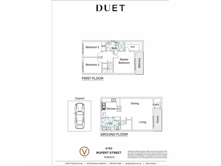 Floorplan of Homely apartment listing, 4/63 Rupert Street, Subiaco WA 6008