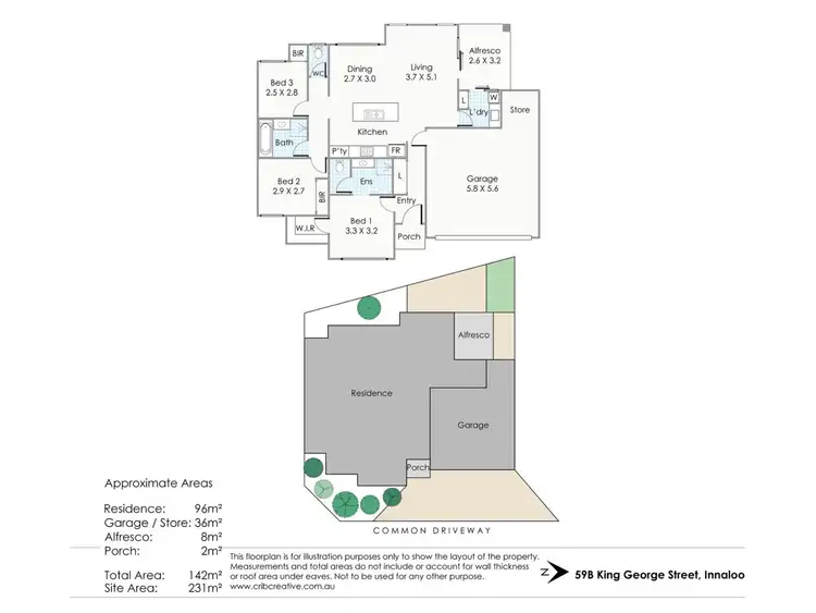 Floorplan of Homely villa listing, 59B King George Street, Innaloo WA 6018