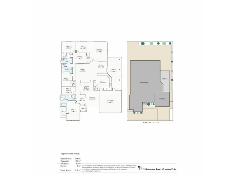 Floorplan of Homely house listing, 124 Amherst Road, Canning Vale WA 6155