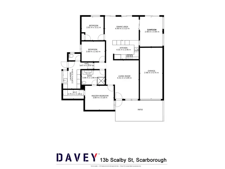 Floorplan of Homely house listing, 13B Scalby Street, Scarborough WA 6019