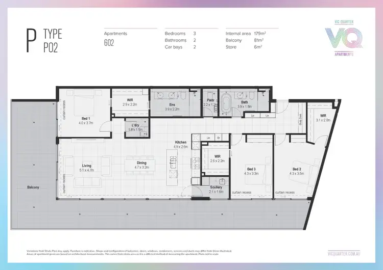 Floorplan of Homely apartment listing, 602/660 Albany Highway, Victoria Park WA 6100