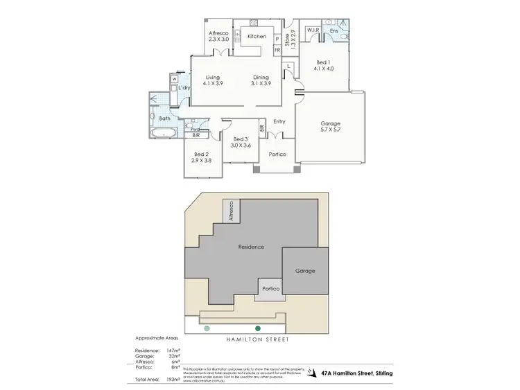 Floorplan of Homely house listing, 47A Hamilton Street, Stirling WA 6021