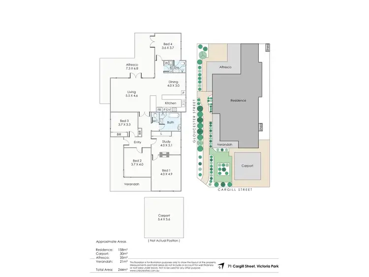 Floorplan of Homely house listing, 71 Cargill Street, Victoria Park WA 6100