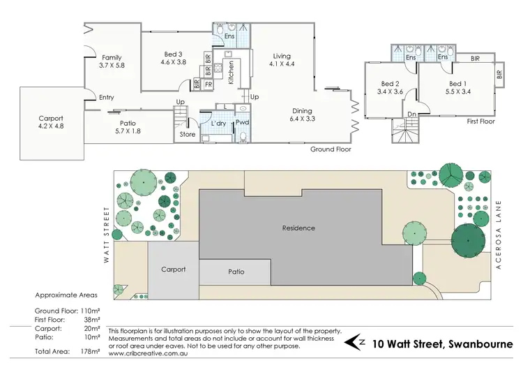 Floorplan of Homely house listing, 10 Watt Street, Swanbourne WA 6010