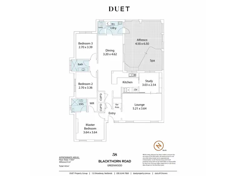 Floorplan of Homely house listing, 58 Blackthorn Road, Greenwood WA 6024