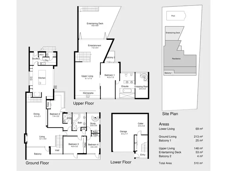Floorplan of Homely house listing, 51 Armadale Crescent, Coolbinia WA 6050