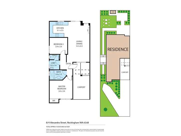 Floorplan of Homely villa listing, 8/4 Alexandra Street, Rockingham WA 6168