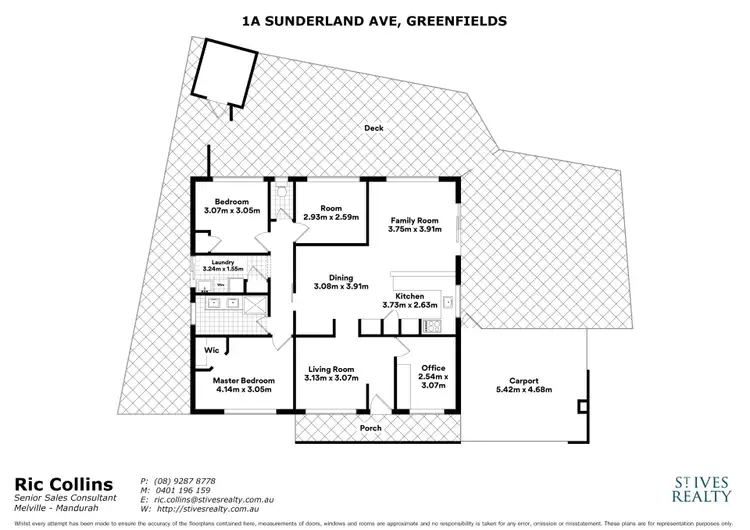 Floorplan of Homely semi-detached listing, 1A Sunderland Close, Greenfields WA 6210