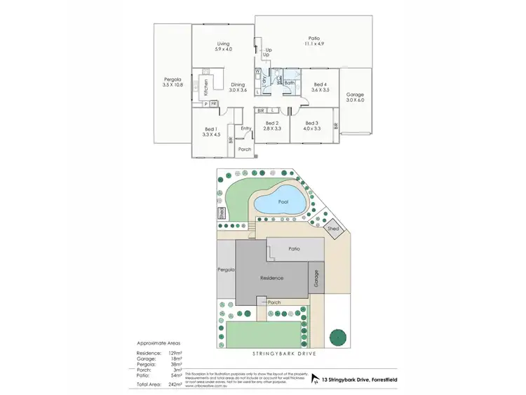 Floorplan of Homely house listing, 13 Stringybark Drive, Forrestfield WA 6058