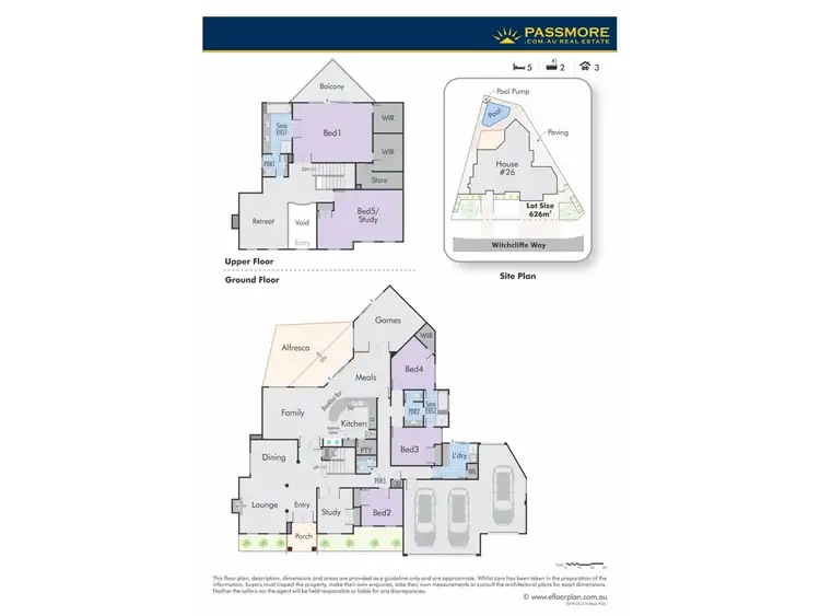 Floorplan of Homely house listing, 26 WITCHCLIFFE WAY, Dianella WA 6059
