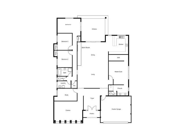 Floorplan of Homely house listing, 34A Lindsay Drive, Yalyalup WA 6280