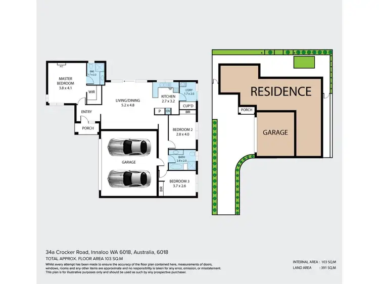 Floorplan of Homely house listing, 34a Crocker Way, Innaloo WA 6018