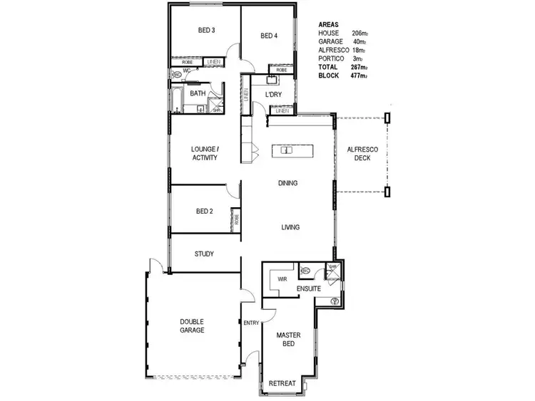 Floorplan of Homely house listing, 12 Addis Way, Wandi WA 6167