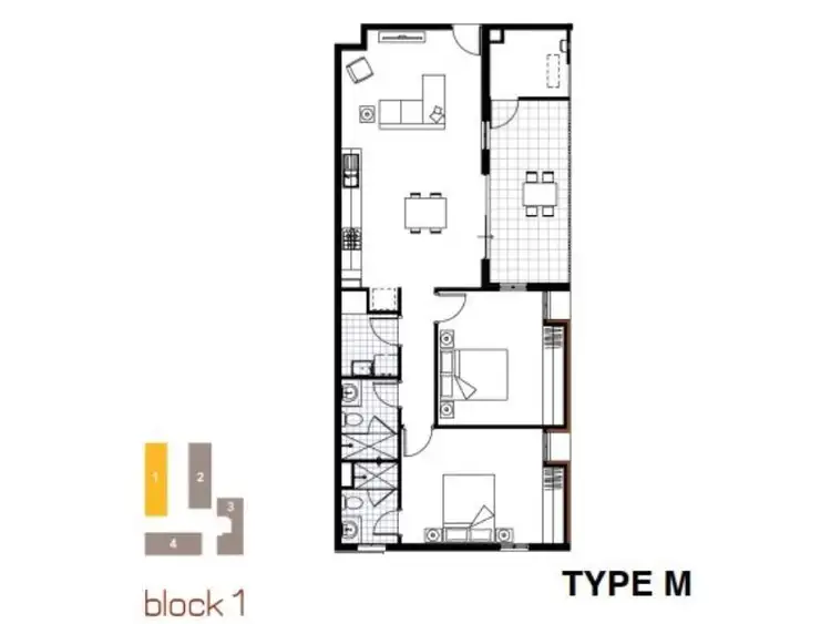 Floorplan of Homely apartment listing, 216/9 Central Terrace, Beckenham WA 6107