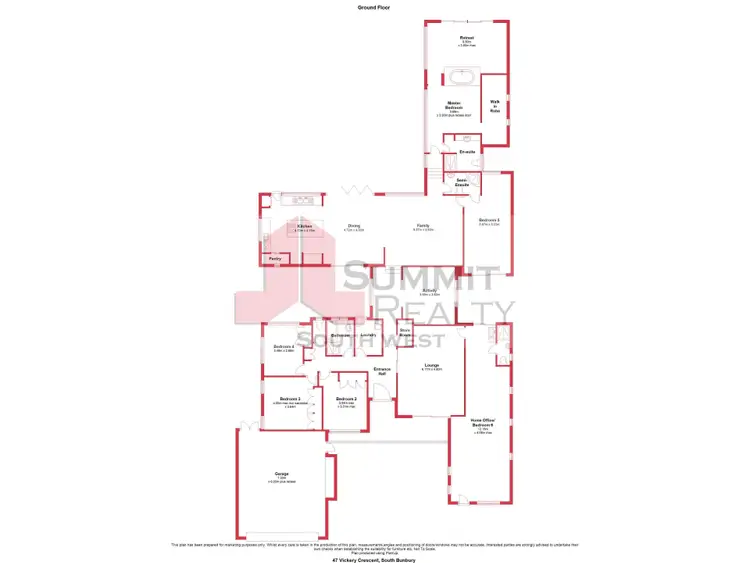 Floorplan of Homely house listing, 47 Vickery Crescent, South Bunbury WA 6230