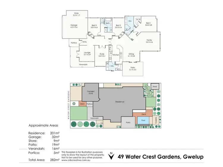 Floorplan of Homely house listing, 49 Water Crest Gardens, Gwelup WA 6018