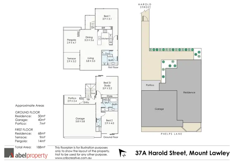 Floorplan of Homely house listing, 37A Harold Street, Mount Lawley WA 6050