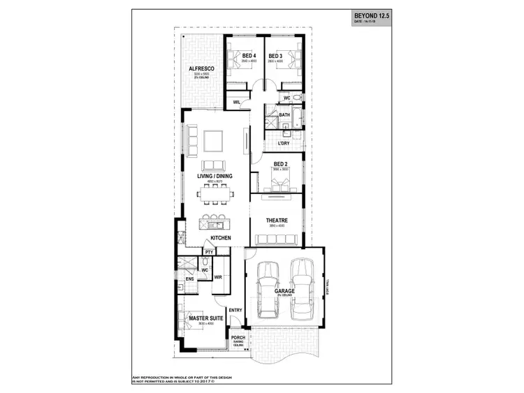 Floorplan of Homely house listing, 5 McDougal Way, Baldivis WA 6171