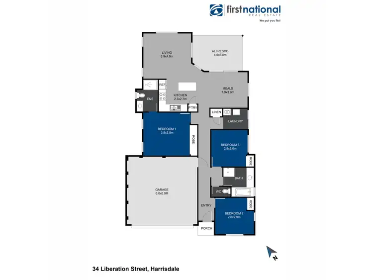 Floorplan of Homely house listing, 34 Liberation Street, Harrisdale WA 6112