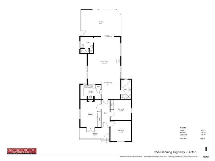 Floorplan of Homely house listing, 356 Canning Highway, Bicton WA 6157