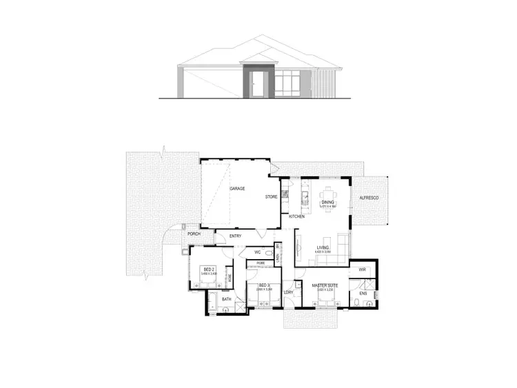 Floorplan of Homely house listing, 21B Escalus Street, Coolbellup WA 6163