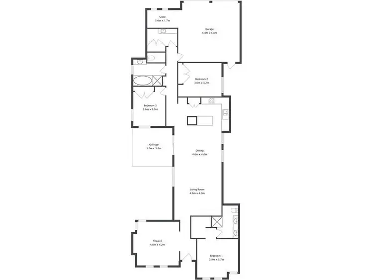 Floorplan of Homely house listing, 4 Wagtail Link, Beeliar WA 6164
