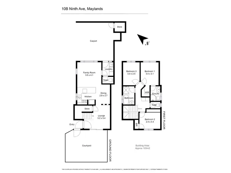 Floorplan of Homely house listing, 10B Ninth Avenue, Maylands WA 6051