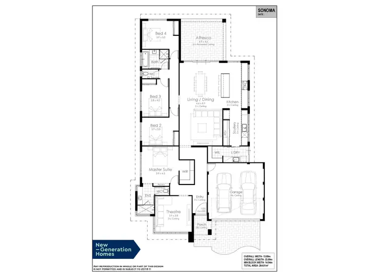 Floorplan of Homely house listing, 6 Aquila Crescent, Bennett Springs WA 6063