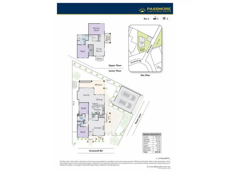 Floorplan of Homely house listing, 21 CRESSWELL ROAD, Yokine WA 6060