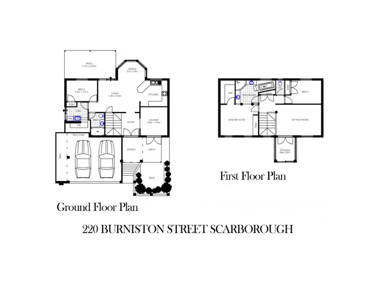 Floorplan of Homely townhouse listing, 220 Burniston Street, Scarborough WA 6019