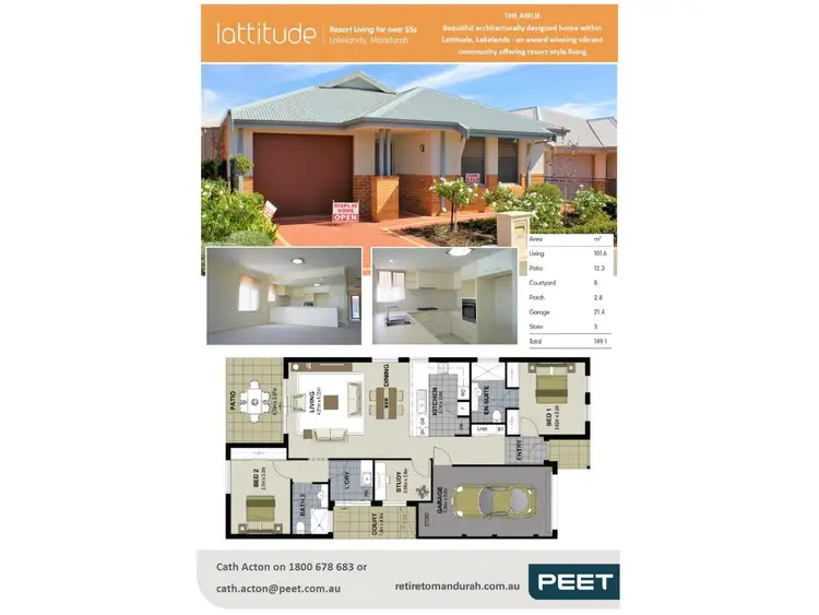Floorplan of Homely retirement listing, 129/52 Bellambi Chase, Lakelands WA 6180