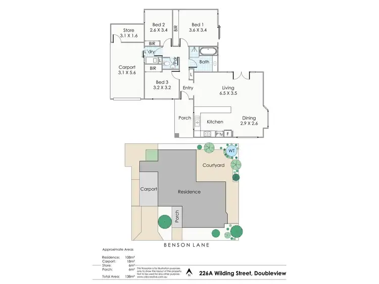 Floorplan of Homely house listing, 226A Wilding Street, Doubleview WA 6018