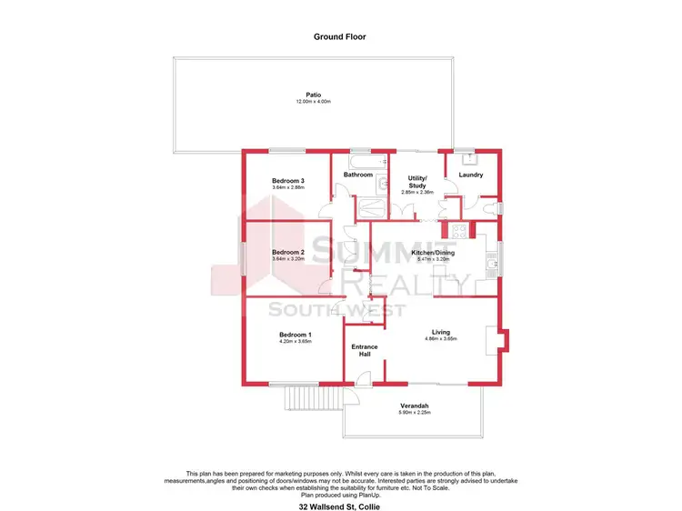 Floorplan of Homely house listing, 32 Wallsend Street, Collie WA 6225