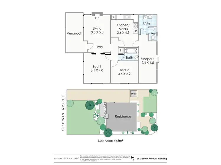 Floorplan of Homely house listing, 39 Godwin Avenue, Manning WA 6152