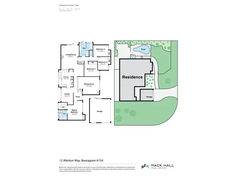Floorplan of Homely house listing, 12 Allerton Way, Booragoon WA 6154