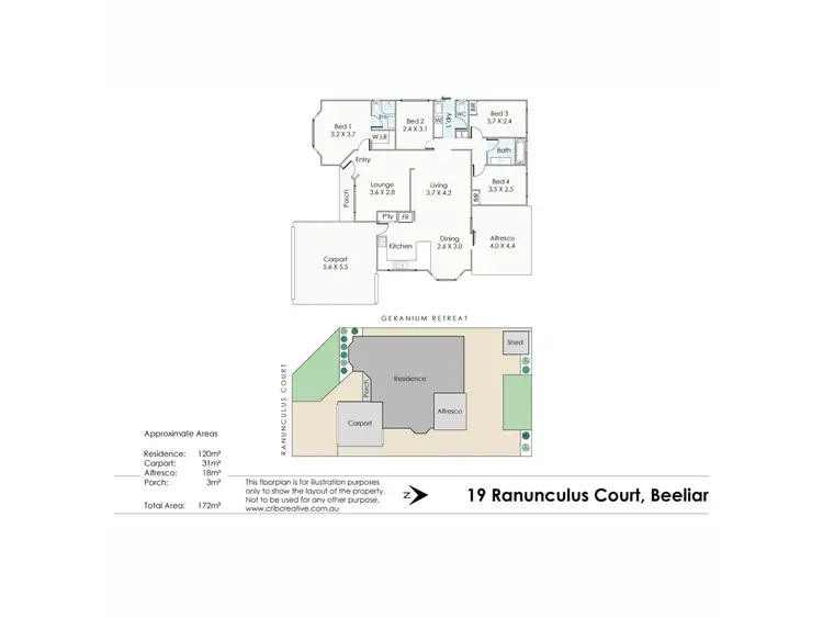 Floorplan of Homely house listing, 19 Ranunculus Court, Beeliar WA 6164