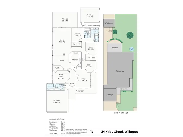 Floorplan of Homely house listing, 24 Kirby Street, Willagee WA 6156