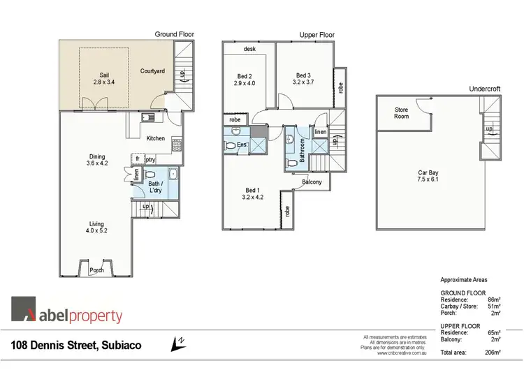 Floorplan of Homely house listing, 108 Denis Street, Subiaco WA 6008