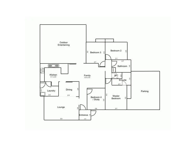 Floorplan of Homely house listing, 48 Burnett Avenue, Leeming WA 6149