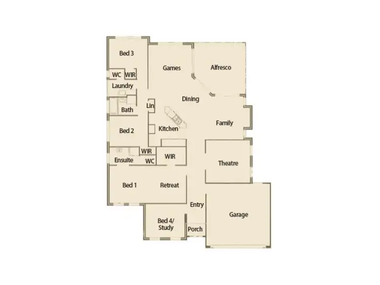 Floorplan of Homely house listing, 60 Carissa Turn, Halls Head WA 6210
