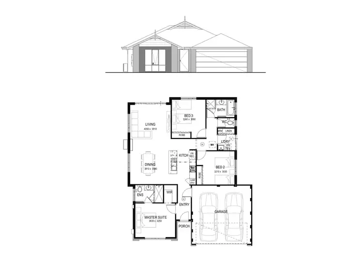 Floorplan of Homely house listing, 70 Setosa Loop, Byford WA 6122