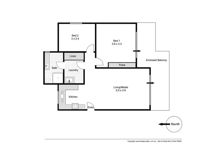 Floorplan of Homely apartment listing, 7/6 McNamara Way, Cottesloe WA 6011