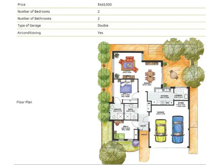 Floorplan of Homely retirement listing, 83 Imperial Circuit, Madeley WA 6065