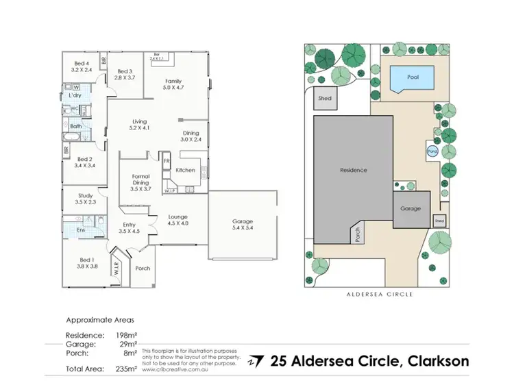 Floorplan of Homely house listing, 25 Aldersea Circle, Clarkson WA 6030